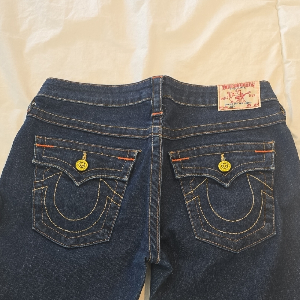 True Religion High Rise Blue Jeans Classic Style - Picture 9 of 10